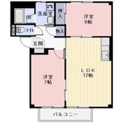 コーポ松の間取り画像