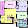 グランディ Aの間取り画像