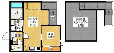 GRANDTIC R.I青崎(仮GRANDTIC青崎6）の間取り画像