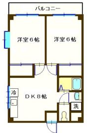 相模大野ロイヤルマンションの間取り画像