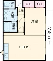 プレステージフジ久米田壱番館の間取り画像