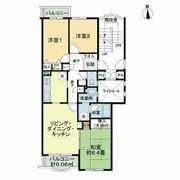 志津グリーンハイツ2号棟Bの間取り画像