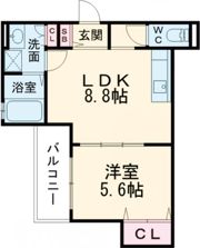 クリエオーレ高見の里の間取り画像