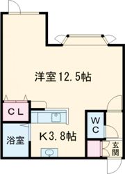 ルート医大前Bの間取り画像