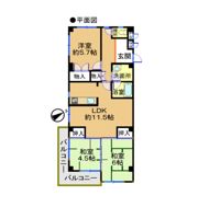 セントラル向陽台の間取り画像