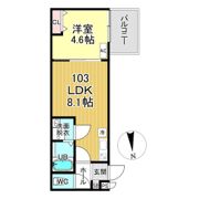 Casa Wood 丹波橋の間取り画像