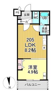 Casa Wood 丹波橋の間取り画像