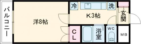 プライマリー日吉町の間取り画像