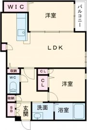 シャーメゾンアルルの間取り画像
