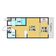 リアコート千里丘ⅠNORTHの間取り画像