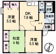ディアスTANAKA B棟の間取り画像