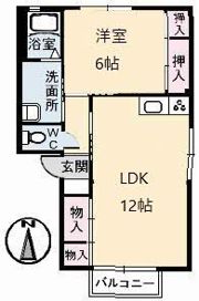ディアスNOBUHIRO A棟の間取り画像