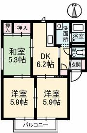 ジュネス・ルミエール A棟の間取り画像