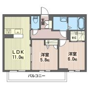 ファールラート一条の間取り画像