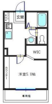 サニーハイツ御立S(管理)の間取り画像