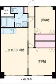 高志ハイツの間取り画像