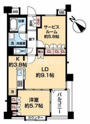 クリオ南多摩の間取り画像