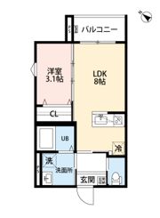 【仮称】robot home 渡辺通の間取り画像