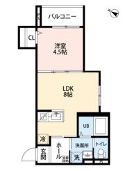 【仮称】robot home 渡辺通の間取り画像