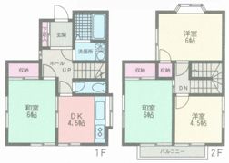 原宅貸家 1号棟の間取り画像