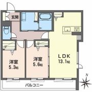 BEREO吹屋町の間取り画像