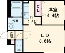 Gustare eniwa（グスターレ恵庭）の間取り画像