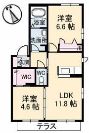 シャーメゾン高松西の間取り画像
