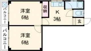 鴨部アパートの間取り画像
