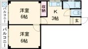鴨部アパートの間取り画像