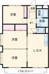 マンションKの間取り画像