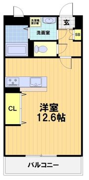シャルレ11番館の間取り画像