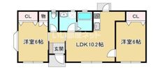 カーサ鈎取の間取り画像