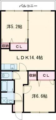 ベスタ大牟田の間取り画像