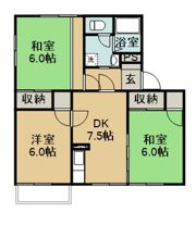 カーサルピナスB棟の間取り画像