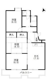 エクシード中沢の間取り画像