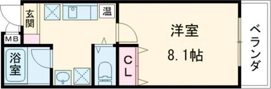 ブライト日根野Ⅱの間取り画像