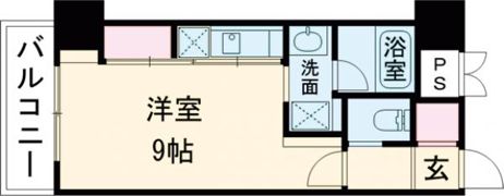 コプリー キタハナダの間取り画像
