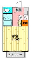 カルチェラタンB棟の間取り画像