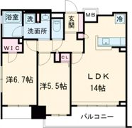 ライオンズ国泰寺グランアクシスの間取り画像