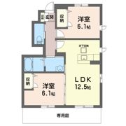 リュミエール近藤 Aの間取り画像