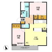 ペイサージュ B/Dの間取り画像