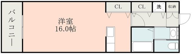 エヴァーグリーン水前寺北・五番館の間取り画像