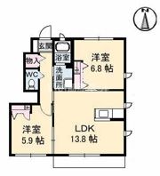 パインテイル C棟の間取り画像