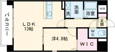 エテルナ水前寺の間取り画像