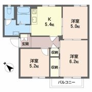 エクレール日永 Bの間取り画像