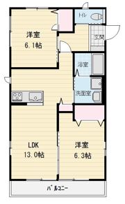リライアンスBの間取り画像