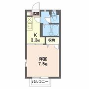 ディアス杏里 Bの間取り画像