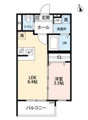 【仮称】robot home 箱崎宮前の間取り画像
