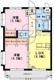 ユーミー吾田東の間取り画像