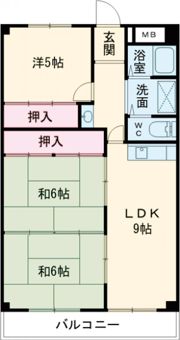 リバーサイド大和の間取り画像